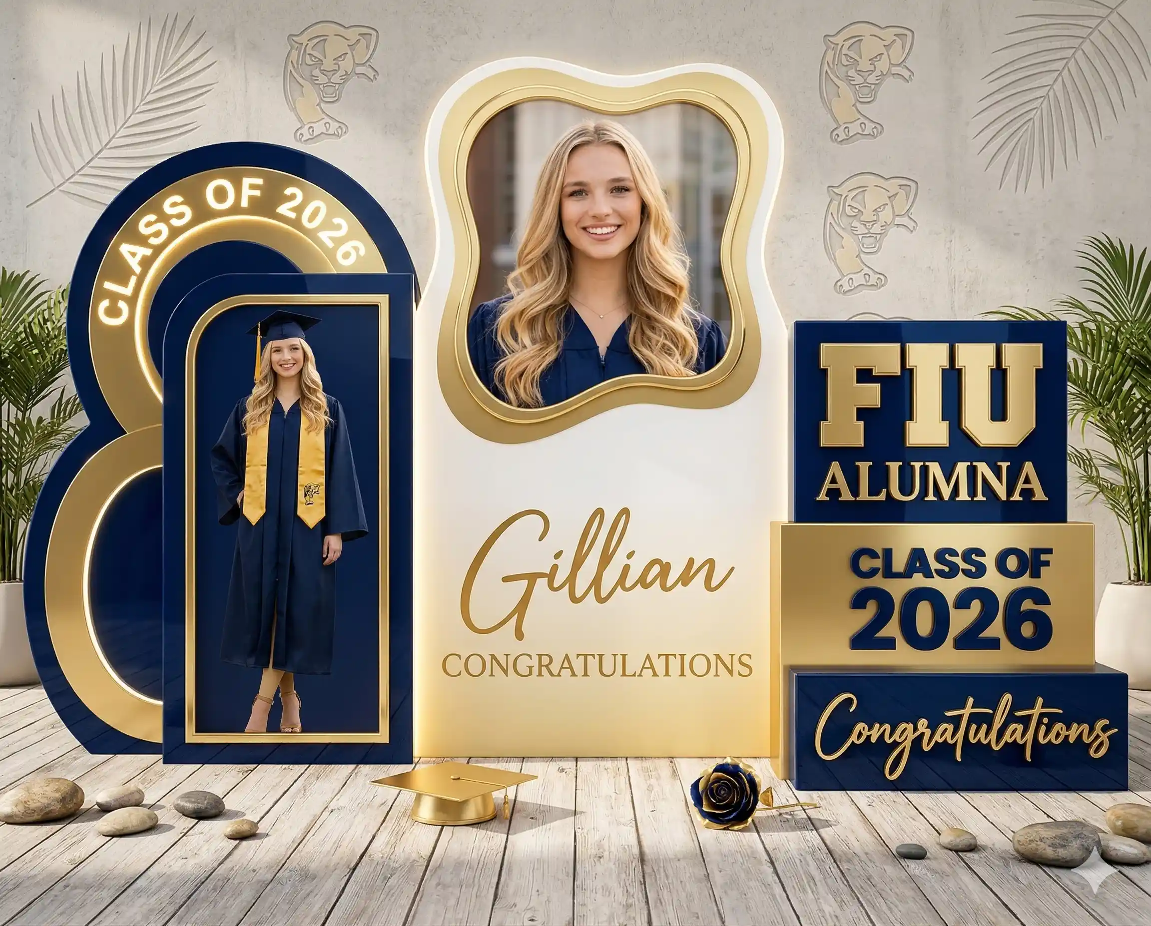 2026 FIU Graduation Backdrop